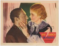1k352 DR. MONICA LC 1934 romantic c/u of Warren William & pretty Jean Muir about to kiss, rare!