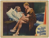 1k370 FACE ON THE BARROOM FLOOR LC 1932 sexy half-naked Dulcie Cooper on bed by alcoholic husband!