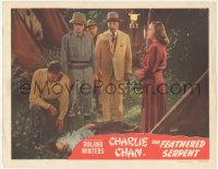 1k376 FEATHERED SERPENT LC 1948 Roland Winters as Charlie Chan & co-stars examine unconscious girl!
