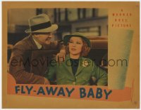 1k394 FLY-AWAY BABY LC 1937 c/u of Barton MacLane standing over Glenda Farrell as Torchy Blane!