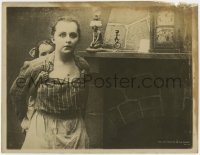 1k398 FOR THE FREEDOM OF THE WORLD LC #12 1917 c/u of woman protecting her child by fireplace!