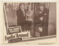 1k410 FUELIN' AROUND LC 1949 Three Stooges with Shemp behind bars, ultra rare!