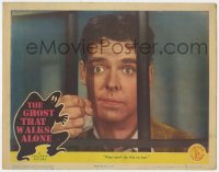 1k420 GHOST THAT WALKS ALONE LC 1943 great super close up of Arthur Lake behind bars!