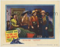 1k423 GIRL FROM SAN LORENZO LC #4 1950 Jane Adams watches sheriff with Cisco Kid & Pancho!