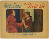 1k445 GREAT LIE LC 1941 close up of Bette Davis forcing her way through Mary Astor's door!