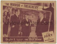 1k448 GREEN ARCHER chapter 9 LC 1940 Edgar Wallace's hair-raising serial, The Mirror of Treachery!
