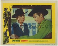 1k481 HIGH NOON LC #6 1952 great close up of Gary Cooper & Lloyd Bridges, Fred Zinnemann classic!