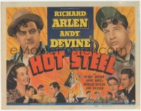 1k081 HOT STEEL TC 1940 steelworker Richard Arlen, Andy Devine & pretty Peggy Moran!
