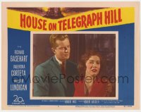 1k496 HOUSE ON TELEGRAPH HILL LC #6 1951 close up of William Lundigan comforting Valentina Cortesa!