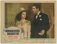 1k497 HOUSEKEEPER'S DAUGHTER LC 1939 close up of Victor Mature in tuxedo with pretty Joan Bennett!