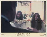 1k511 IMAGINE LC 1988 great close up of former Beatle John Lennon & Yoko Ono!