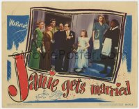 1k528 JANIE GETS MARRIED LC 1946 Joan Leslie, Robert Hutton, Edward Arnold, Hattie McDaniel