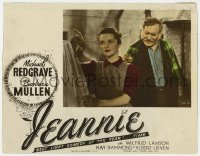 1k530 JEANNIE photolobby 1943 old man watches Barbara Mullen hanging her laundry, English!