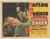 1k087 JOHNNY EAGER TC 1942 super c/u of Lana Turner embracing Robert Taylor, they're dynamite!