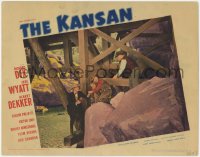 1k537 KANSAN LC #4 1943 great image of Albert Dekker & men putting dynamite under bridge!