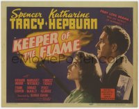 1k089 KEEPER OF THE FLAME TC 1942 Spencer Tracy doesn't know if Katharine Hepburn is a murderess!