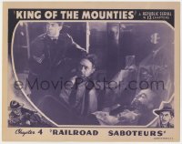 1k549 KING OF THE MOUNTIES chapter 4 LC 1942 Rocky Lane rescuing guys from the Railroad Saboteurs!