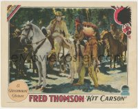 1k552 KIT CARSON LC 1928 Fred Thomson on horse is guarded by Native American Dorothy Janis!