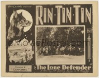 1k575 LONE DEFENDER chapter 11 LC 1930 Rin Tin Tin, search party goes into the forest, Cornered!