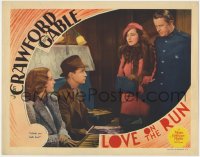 1k584 LOVE ON THE RUN LC 1936 Reginald Owen & Mona Barrie tell Crawford & Tone they both lose!