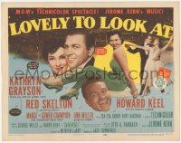 1k100 LOVELY TO LOOK AT TC 1952 sexy Ann Miller, wacky Red Skelton, Howard Keel & Kathryn Grayson!