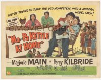 1k102 MA & PA KETTLE AT HOME TC 1954 hillbillies Marjorie Main & Percy Kilbride try modern farming!