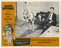 1k591 MADIGAN'S MILLIONS LC #6 1970 great portrait of young Dustin Hoffman with giant dog!