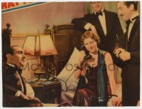 1k594 MAGNIFICENT LIE LC 1931 Ruth Chatterton on phone sits with three men in tuxedos!