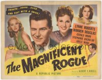 1k105 MAGNIFICENT ROGUE TC 1947 Warren Douglas is smooth, suave & slick!
