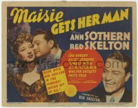 1k106 MAISIE GETS HER MAN TC 1942 sexy Ann Sothern & Red Skelton, who says I DOOD IT!