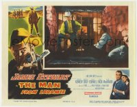 1k598 MAN FROM LARAMIE LC 1955 image of James Stewart in jail, directed by Anthony Mann!