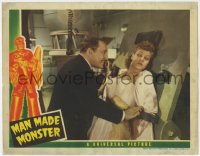 1k602 MAN MADE MONSTER LC 1941 crazed Lionel Atwill shackles scared Anne Nagel to laboratory table!