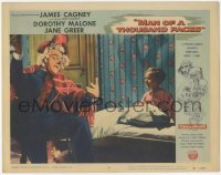 1k603 MAN OF A THOUSAND FACES LC #8 1957 James Cagney as Lon Chaney Sr dressed as old lady for son!