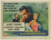 1k109 MAN OF A THOUSAND FACES TC 1957 art of James Cagney as Lon Chaney Sr. by Reynold Brown!