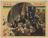 1k606 MAN TROUBLE LC 1930 Milton Sills is alone in tuxedo at New Year's Eve party!