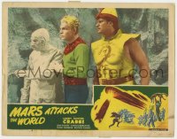 1k617 MARS ATTACKS THE WORLD LC #3 R1950 Buster Crabbe as Flash Gordon w/ King of the Clay People!