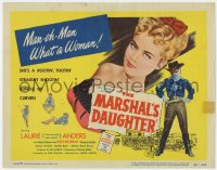 1k112 MARSHAL'S DAUGHTER TC 1953 man-oh-man, sexy Laurie Anders is a bundle of curves!