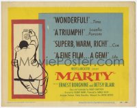 1k113 MARTY TC 1955 directed by Delbert Mann, Ernest Borgnine, written by Paddy Chayefsky!