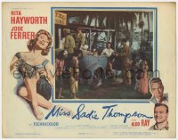 1k634 MISS SADIE THOMPSON 2D LC 1953 prostitute Rita Hayworth in cool car with natives & soldiers!
