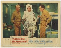 1k636 MISTER ROBERTS LC #2 1955 Henry Fonda & Powell by Jack Lemmon after premature explosion!