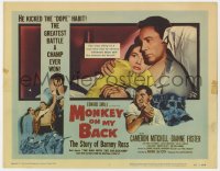 1k116 MONKEY ON MY BACK TC 1957 Cameron Mitchell chooses a woman over dope, Dianne Foster!