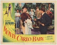 1k640 MONTE CARLO BABY LC 1953 great close up of Audrey Hepburn looking over her shoulder!