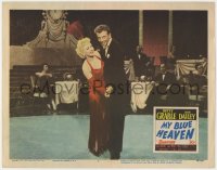 1k651 MY BLUE HEAVEN LC #8 1950 full-length sexy Betty Grable & Dan Dailey dancing at nightclub!