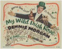1k120 MY WILD IRISH ROSE TC 1948 singing Dennis Morgan in green top hat, Arlene Dahl & showgirls!