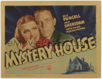 1k121 MYSTERY HOUSE TC 1938 detective Dick Purcell helps Ann Sheridan find her father's murderer!