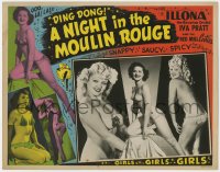 1k664 NIGHT IN THE MOULIN ROUGE LC 1951 ding dong! super sexy Illona & the Red Mill Cuties!