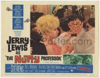 1k682 NUTTY PROFESSOR LC #1 1963 c/u of wacky Jerry Lewis dancing with pretty Stella Stevens!