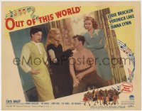 1k692 OUT OF THIS WORLD LC #7 1945 Veronica Lake, Diana Lynn & Daley by barechested Eddie Bracken