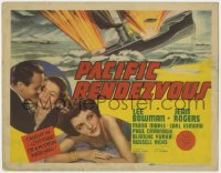 1k131 PACIFIC RENDEZVOUS TC 1942 Lee Bowman is caught in a love trap of a modern Mata Hari!