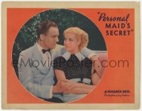 1k709 PERSONAL MAID'S SECRET LC 1935 romantic portrait of Warren Hull & pretty Anita Louise!